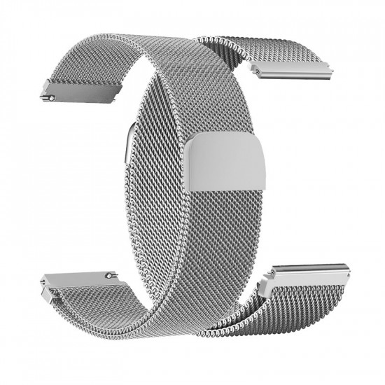 Watchband Hoco WH02 Simple Beauty Series για Samsung Huawei Xiaomi Vivo OPPO κα 20mm Universal Magnetic Steel Ασημί 40528