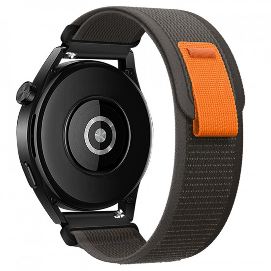 Watchband Hoco WH04 Belle Series από Nylon για Samsung Huawei Xiaomi Vivo OPPO κα 20mm Universal Μαύρο-Γκρι 40505