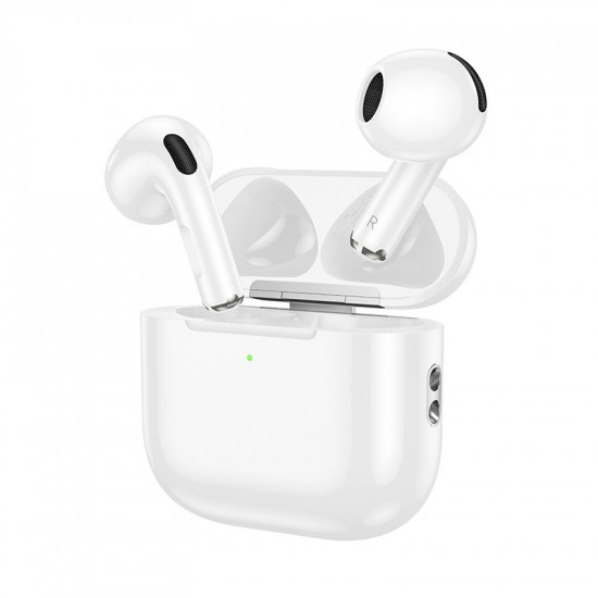 Wireless Hands Free Hoco EW64 TWS V5.3 300mAh Εναλλαγή Master/Slave και 4 Ώρες Ομιλίας Λευκά 41262