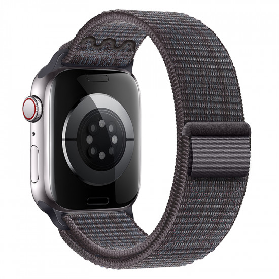 Watchband Hoco WA25 38/40/41mm Nylon Strap για Apple Watch series 1/2/3/4/5/6/7/8/9/SE/SE2 Black and Blue 45195