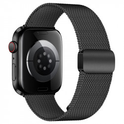 Watchband Hoco WA26 38/40/41mm Stainless Steel + Strong Magnetic για Apple Watch series 1/2/3/4/5/6/7/8/9/SE/SE2 Μαύρο 45187