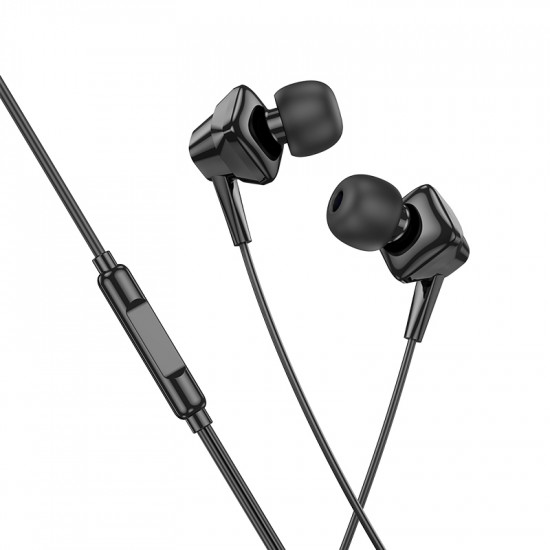 Hands Free Hoco M113 Earphones Lightning Μαύρα 1.2m. 45649