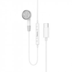 Hands Free Hoco. DM53 Unilateral Earphones USB-C  με Μικρόφωνο και Πλήκτρο Λειτουργίας 1.2m Λευκά Συμβατό με όλες τις Συσκευές 46246