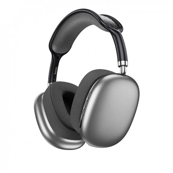 Wireless Ακουστικά Stereo Hoco. ESD15 Max Shadow V5.3 400mAh με υποδοχή Micro SD, Μικρόφωνο και AUX Γκρι 46250