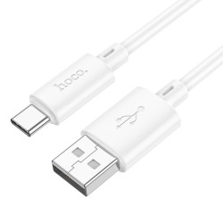 Καλώδιο Hoco X88 Gratified USB-Α σε USB-C 3A Λευκό 2m 47715