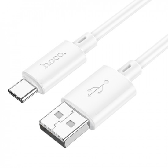 Καλώδιο Hoco X88 Gratified USB-Α σε USB-C 3A Λευκό 2m 47715
