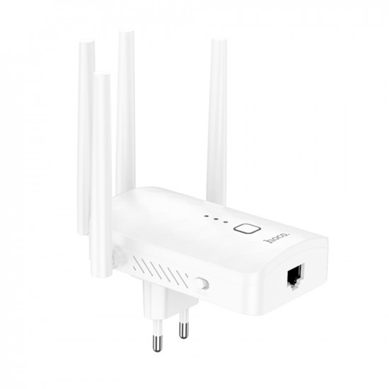 Wifi Repeater Hoco HI35 2.4Ghz 300Mbps και 4 Κεραίες Λευκό 47741