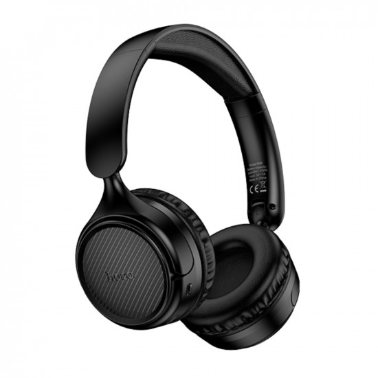 Wireless Ακουστικά Stereo Hoco W66 Wave v5.4 300mAh 32hr Χρήσης με Μικρόφωνο Μαύρα 50325