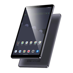 Tablet Hoco HI15 Super Thin 8.68 WiFi 4GB + 4GB/64GB HD Dual Camera MicroSD Android 15 5000mAh και Call Function Ασημί με Θήκη Book 