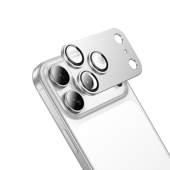 Προστασία Κάμερας Hoco Full Guard V16 για Apple iPhone 17 Pro Max Silver 50543