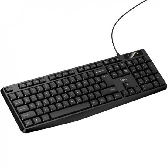 Ενσύρματο Πληκτρολόγιο Hoco GM60 Cool 104 Πλήκτρα (EN) με USB Καλώδιο 1.45m Μαύρο 50377