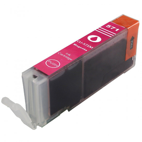 Μελάνι CANON Συμβατό CLI-571 XL Σελίδες:680 Magenta για MG, TS, 5050, 5051, 5053, 5055, 5700, 5750, 5751, 5752, 5753, 6050, 6051, 6052 30992