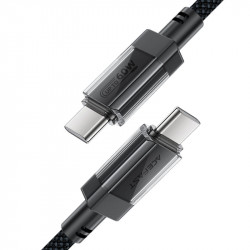Καλώδιο Acefast C12-03 USB-C σε USB-C PD60W 3A Braided Μαύρο 1.2m 45835