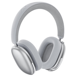 Wireless Ακουστικά Stereo Acefast H9 500mAh v5.4 30dB ANC με Μικρόφωνο και Πλήκτρο Λειτουργιών Ασημί 47776