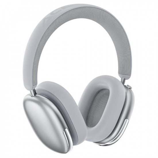 Wireless Ακουστικά Stereo Acefast H9 500mAh v5.4 30dB ANC με Μικρόφωνο και Πλήκτρο Λειτουργιών Ασημί 47776