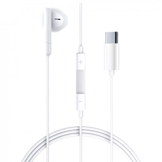 Hands Free Acefast L9 Μονό Ακουστικό USB-C με HD Μικρόφωνο Συμβατά με Όλες τις Συσκευές USB-C Λευκό 1.2m 49378