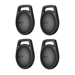 Σετ Acefast Tag S2 Anti-Lost Tracker Μόνο για iOS Συμβατό με Apple Find My Network με Λουράκι Μαύρο Τεμ.4 49373