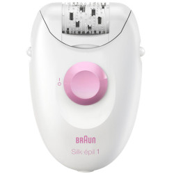 Μηχανή Αποτρίχωσης για το Σώμα BRAUN SE1-000 Silk Epil 1 με Σύστημα 20 Τσιμπίδων και Άκρες SoftLift Tips 47866