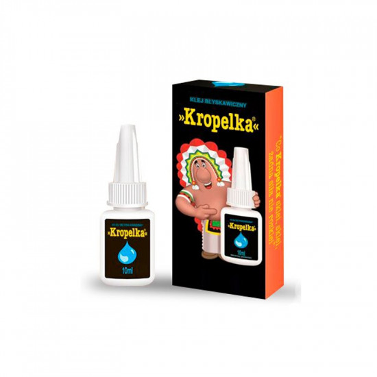 Κόλλα Στιγμής Kropelka 10ml σε Πρακτική Συσκευασία Κατάλληλο για Χρήση σε Κεραμικά, Ξύλο, Μέταλλο, Καουτσούκ, Πορσελάνη 40000