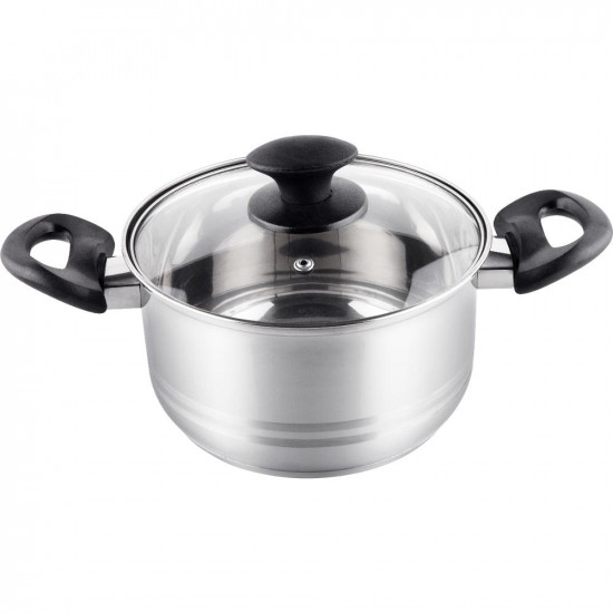 Κατσαρόλα LEGER SS 18x10,5cm 2,5lt Stainless Steel Lamart LTB1810 Ασημί 42930