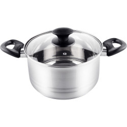 Κατσαρόλα LEGER SS 20x11,5cm 3,5lt Stainless Steel Lamart LTB2011 Ασημί 42931