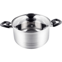 Κατσαρόλα LEGER SS 22x12,5cm 4,6lt Stainless Steel Lamart LTB2212 Ασημί 42932