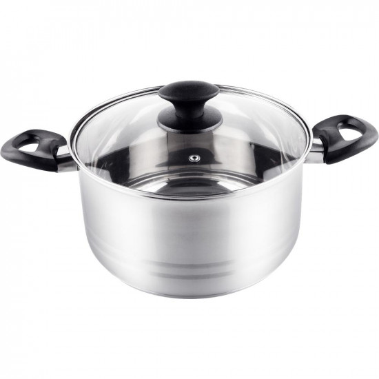 Κατσαρόλα LEGER SS 22x12,5cm 4,6lt Stainless Steel Lamart LTB2212 Ασημί 42932