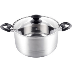 Κατσαρόλα LEGER SS 24x13,5cm 6,1lt Stainless Steel Lamart LTB2413 Ασημί 42933
