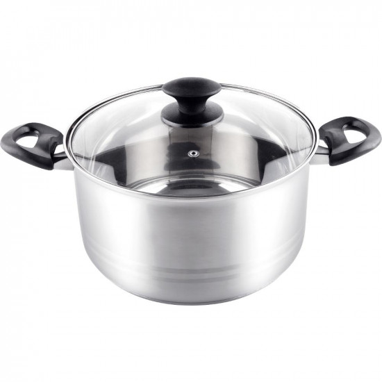 Κατσαρόλα LEGER SS 24x13,5cm 6,1lt Stainless Steel Lamart LTB2413 Ασημί 42933