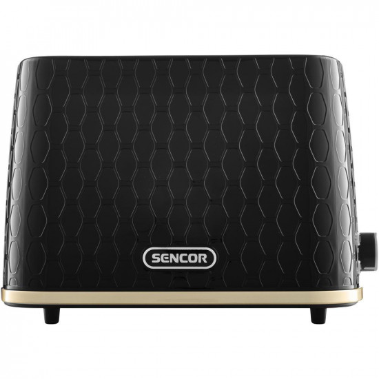 Φρυγανιέρα Sencor STS 7201BK 2 Θέσεων 930W 3D Pattern Design Μαύρη 41976