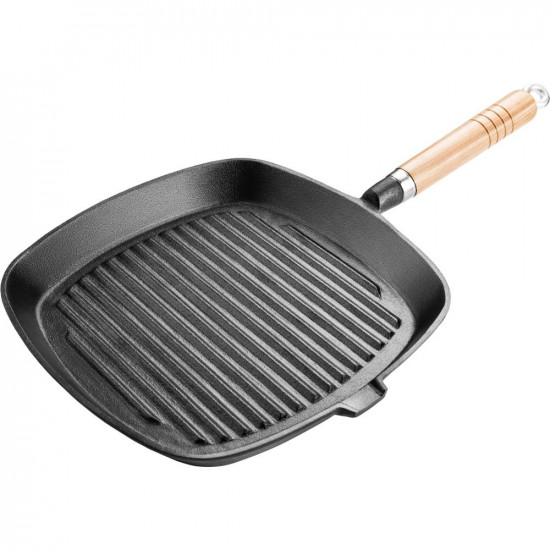 Τηγάνι Γκριλιέρα IRON από Μαντέμι 24cm Lamart LT1063 Μαύρο 42967