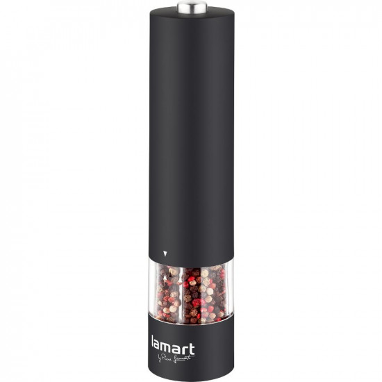 Ηλεκτρικός Μύλος Lamart LT7021 με Rubber Επίστρωση και Φωτισμό 60ml Μαύρος 43002