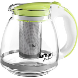 Τσαγιέρα Γυάλινη με Φίλτρο 1,5lt 13cm Lamart LT7028 Διάφανο/Πράσινο 43022