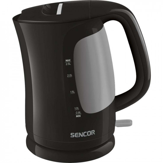 Βραστήρας με Διπλή Ένδειξη Στάθμης 2,5lt 2200W Sencor SWK 2511BK Μαύρο 42062
