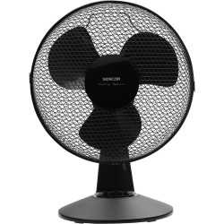 Επιτραπέζιος Ανεμιστήρας Sencor SFE 3011BK 35W Διαμέτρου 30cm με 3 Ταχύτητες και Δυνατότητα Περιστροφής 90° Μαύρος 42054
