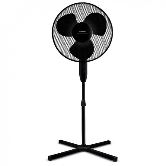 Ανεμιστήρας Δαπέδου Sencor SFN 4031BK 40W 3 Ταχυτήτων Διαμέτρου 40cm Μαύρος 42087