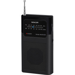 Φορητό Ραδιόφωνο Τσέπης AM/FM 3,5mm 3AAA Sencor SRD 1100 B Μαύρο 41520