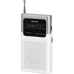 Φορητό Ραδιόφωνο Τσέπης AM/FM 3,5mm 3AAA Sencor SRD 1100 W Λευκό 41521
