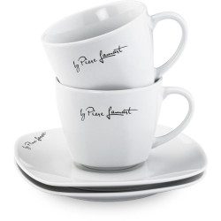 Σετ Φλιτζάνια Καφέ από Πορσελάνη 190ml 2τεμ. DINE Lamart LT9016 Λευκό 43078