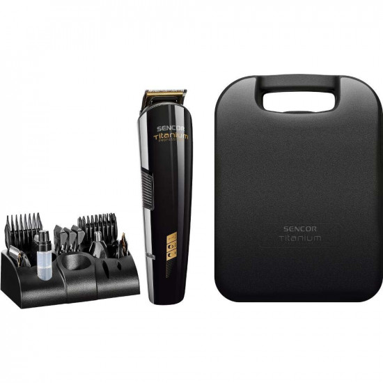 Επαναφορτιζόμενη Κουρευτική Μηχανή & Trimmer Set 12 in 1 Direct Drive Sencor SHP 8305BK Μαύρη 42211