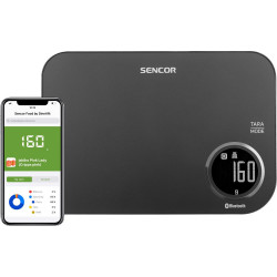 Ζυγαριά Κουζίνας 5kg Sencor SKS 7078BK LCD Οθόνη με Bluetooth και Εφαρμογή Κινητού Μαύρη 42260