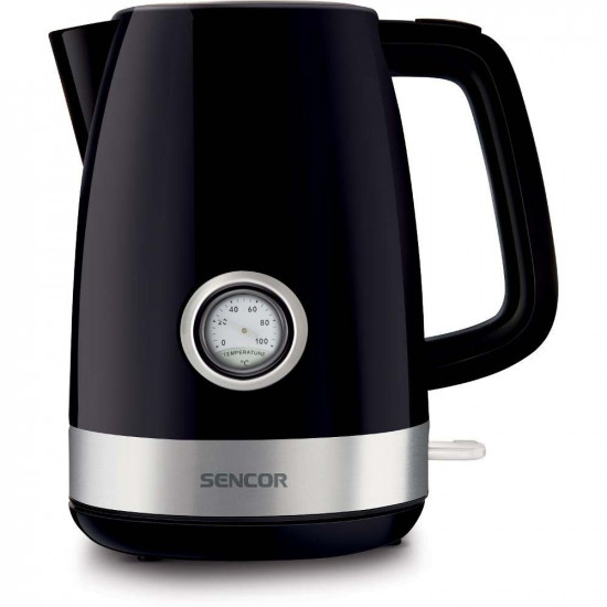 Βραστήρας με Ένδειξη Θερμοκρασίας 1,7lt 2150W Sencor SWK 1798BK Μαύρο 42376