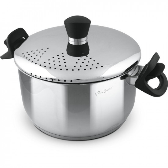 Κατσαρόλα με Καπάκι Σουρωτήρι 24cm 6lt Stainless Steel Lamart LT1206 43167