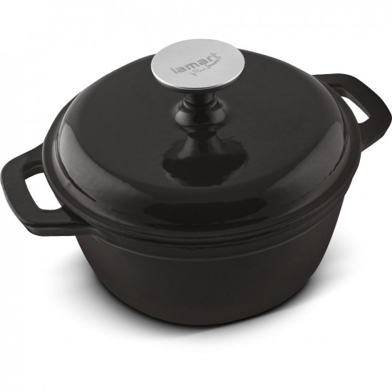 Κατσαρόλα από Μαντέμι 18cm Lamart IRON LT1207 Μαύρο 43168