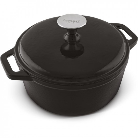 Κατσαρόλα IRON από Μαντέμι 21,5cm 2,3lt Lamart LT1208 Μαύρο 43169