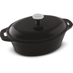 Κατσαρόλα Oval από Μαντέμι 35,5X21,4cm 3,6lt Lamart LT1210 Μαύρο 43171
