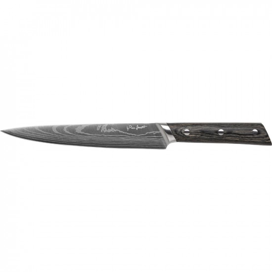 Μαχαίρι Slicer Φιλεταρίσματος με Pakkawood Λαβή 20cm HADO Lamart LT2104 Μαύρο 43191