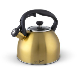 Τσαγιέρα Ανοξείδωτη 2,5lt 19cm Lamart LT7057 Χρυσό 43204