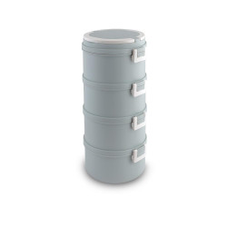 Φαγητοδοχείο Lunchbox 4 Επιπέδων Χωρητικότητας 4x700ml Lamart LT6041 Γκρι 43221