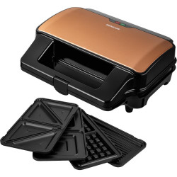 Τοστιέρα με 4 Αποσπώμενες Πλάκες CoolTouch Sencor SSM 9976GD Χρυσό 42610